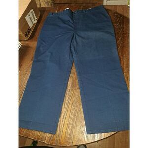 New Vintage 46x29 Sears Roebucks Navy Blue Perma Prest Full Fit Blue Pants